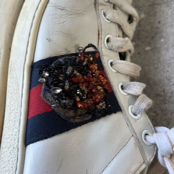 Gucci, distressed ace sneakers - Picture 5 of 11